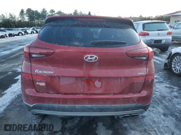 2021 Hyundai Tucson Ultimate with VIN KM8J3CAL8MU371746, listed as a Copart auction lot 45215515 with 43,713 mi miles and Salvage title. Bid and sale history available at DreamBid. Image 6.