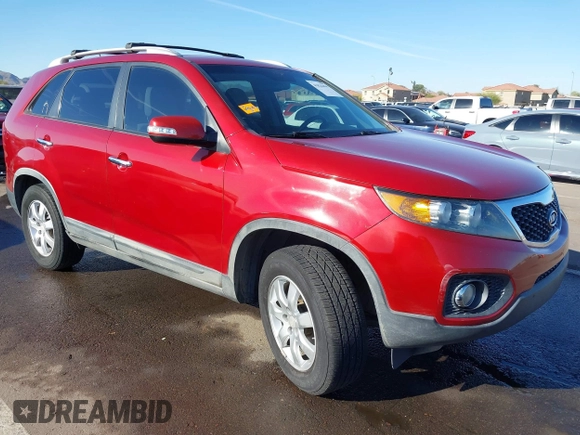 2011 Kia Sorento LX with VIN 5XYKT4A15BG026377, listed as a IAAI auction lot 41826450 with 152,169 mi miles. Bid and sale history available at carsss.com. Image 1.