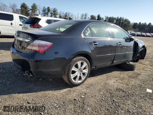2009 Acura RL Tech Pkg with VIN JH4KB26609C002321, listed as a Copart auction lot 48279945 with 180,995 mi miles and Salvage Title. Bid and sale history available at carsss.com. Image 3.