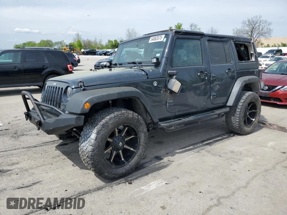 2016 Jeep Wrangler Unlimited Sport with VIN 1C4BJWDG7GL292531, listed as a Copart auction lot 54062075 with 110,878 mi miles and Salvage Title. Bid and sale history available at DreamBid. Image 1.