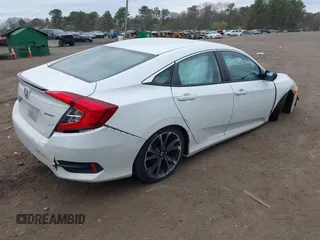 2019 Honda Civic Sedan Sport with VIN 2HGFC2F87KH592488, listed as a IAAI auction lot 42077168 with 44,431 mi miles. Bid and sale history available at carsss.com. Image 4.