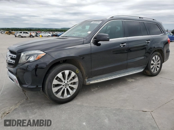 2017 Mercedes-Benz GLS 450 with VIN 4JGDF6EE6HA987647, listed as a Copart auction lot 53255364 with 73,641 mi miles and Salvage Title. Bid and sale history available at DreamBid. Image 1.