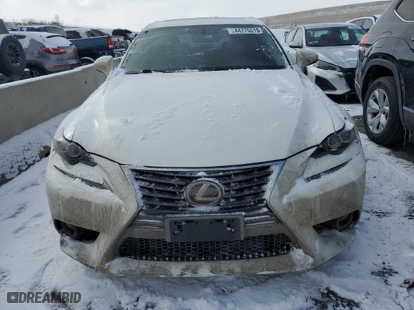 2015 Lexus IS 250 with VIN JTHCF1D25F5028951, listed as a Copart auction lot 44775515 with 120213 miles and Salvage Title. Bid and sale history available at carsss.com. Image 5.
