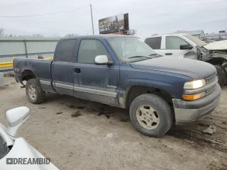 1999 Chevrolet Silverado 1500 LT with VIN 1GCEK19T2XE225083, listed as a Copart auction lot 43785565 with 165,598 mi miles and Salvage Title. Bid and sale history available at carsss.com. Image 4.