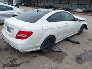 2013 Mercedes-Benz C-Class C 250 with VIN WDDGJ4HB8DG027183, listed as a IAAI auction lot 41912263 with 119,815 mi miles. Bid and sale history available at carsss.com. Image 4.