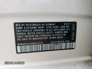 2011 Volkswagen Golf с VIN WVWDB7AJ4BW203730, выставлен на аукционе Copart как лот 48579045 с пробегом 161 401 миль миль и Списание • Salvage title. История ставок и продаж доступна на DreamBid. Изображение 14.