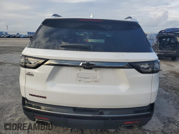 2021 Chevrolet Traverse Premier with VIN 1GNERKKW6MJ129344, listed as a Copart auction lot 80204484 with 69,387 mi miles and Salvage Title. Bid and sale history available at carsss.com. Image 6.