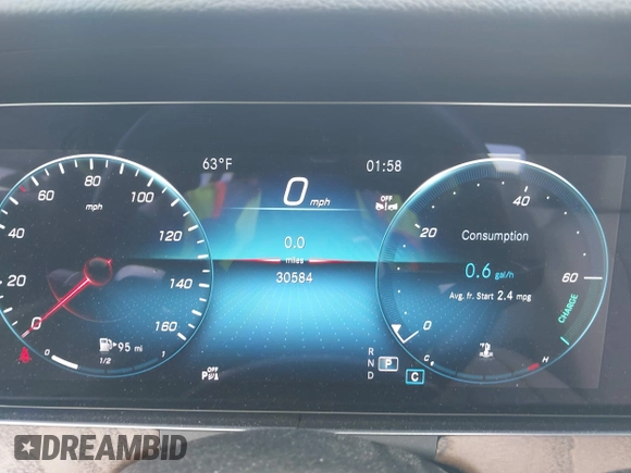 2021 Mercedes-Benz E 350 with VIN W1KZF8DB1MA977976, listed as a IAAI auction lot 42130835 with 30,584 mi miles and . Bid and sale history available at DreamBid. Image 7.