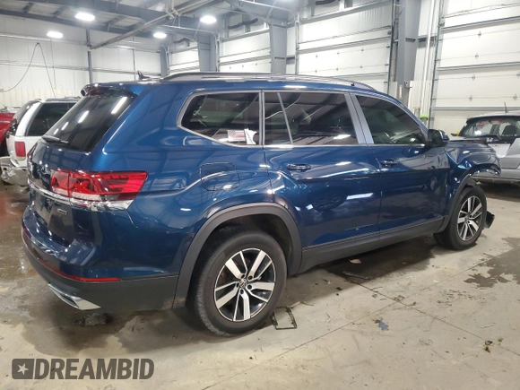 2021 Volkswagen Atlas SE z VIN 1V2LP2CA2MC506375, wystawiony jako Copart lot #88529915 z przebiegiem 50 550 mil mil oraz Szkody całkowita. Historia ofert i sprzedaży dostępna na DreamBid. Obrazek 3.