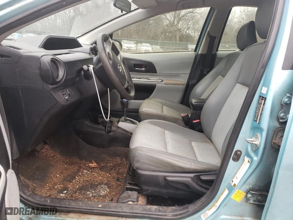 2012 Toyota Prius c One with VIN JTDKDTB33C1026189, listed as a Copart auction lot 42672285 with 142,921 mi miles and Salvage Title. Bid and sale history available at carsss.com. Image 7.