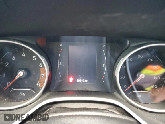 2019 Jeep Compass Altitude with VIN 3C4NJCBB6KT833200, listed as a Copart auction lot 48012385 with 59,212 mi miles and Salvage title. Bid and sale history available at DreamBid. Image 9.