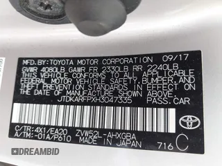 2017 Toyota Prius Plus with VIN JTDKARFPXH3047335, listed as a IAAI auction lot 42586797 with 120,166 mi miles and . Bid and sale history available at DreamBid. Image 9.