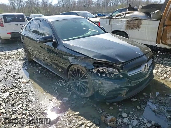 2020 Mercedes-Benz C 43 AMG with VIN 55SWF6EB9LU334120, listed as a Copart auction lot 48083885 with 37,426 mi miles and Salvage Title. Bid and sale history available at carsss.com. Image 11.