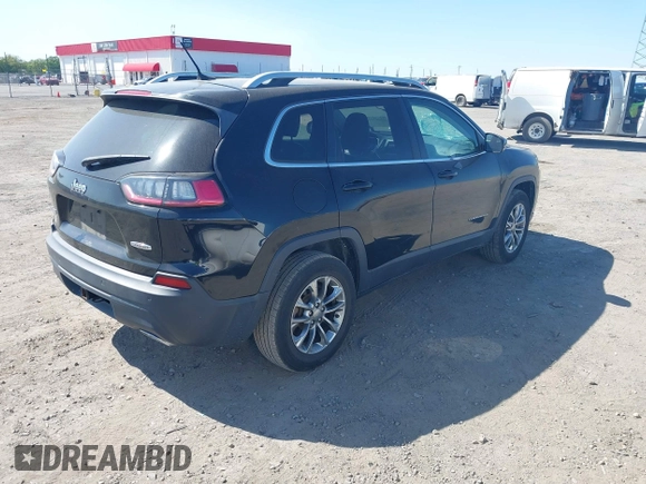 2019 Jeep Cherokee Latitude Plus with VIN 1C4PJMLX4KD238263, listed as a IAAI auction lot 42017221 with 37,187 mi miles and . Bid and sale history available at DreamBid. Image 4.