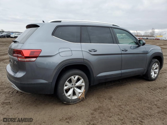 2018 Volkswagen Atlas 3.6L V6 SE with VIN 1V2KR2CA7JC577928, listed as a Copart auction lot 50145165 with NaN miles and Clean Title. Bid and sale history available at carsss.com. Image 3.