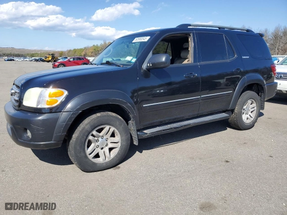 2003 Toyota Sequoia Limited with VIN 5TDBT48A63S204761, listed as a Copart auction lot 50580045 with 151,708 mi miles and Clean Title. Bid and sale history available at carsss.com. Image 1.