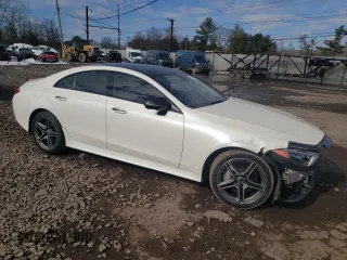 2019 Mercedes-Benz CLS with VIN WDD2J5KB2KA021095, listed as a Copart auction lot 72637814 with 64,479 mi miles and Salvage Title. Bid and sale history available at carsss.com. Image 4.