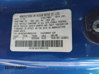 2007 Nissan 350Z Touring with VIN JN1BZ34E67M550105, listed as a IAAI auction lot 41829744 with 97,807 mi miles. Bid and sale history available at carsss.com. Image 9.