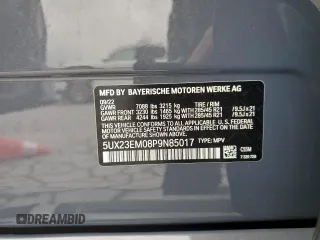 2023 BMW X7 xDrive40i z VIN 5UX23EM08P9N85017, wystawiony jako Copart lot #54537515 z przebiegiem 42 411 mil mil oraz Szkody całkowita. Historia ofert i sprzedaży dostępna na DreamBid. Obrazek 13.