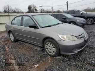 2004 Honda Civic LX with VIN 2HGES16544H532301, listed as a Copart auction lot 85538804 with 69,604 mi miles and Salvage Title. Bid and sale history available at DreamBid. Image 4.