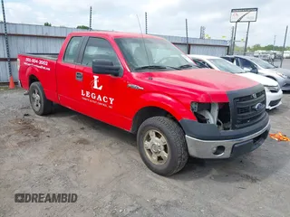 2013 Ford F-150 XL with VIN 1FTEX1CM2DKG41117, listed as a IAAI auction lot 42035732 with 1 mi miles. Bid and sale history available at carsss.com. Image 1.