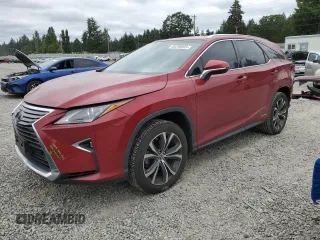 2018 Lexus RX 450hL Premium with VIN JTJDGKCA5J2002701, listed as a Copart auction lot 60258935 with 73,437 mi miles and Salvage title. Bid and sale history available at DreamBid. Image 1.