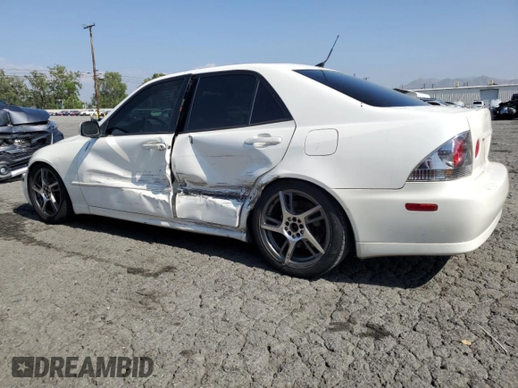 2001 Lexus IS 300/350 z VIN JTHBD182110029807, wystawiony jako Copart lot #56356605 z przebiegiem 157 141 mil mil oraz Szkody całkowita. Historia ofert i sprzedaży dostępna na DreamBid. Obrazek 2.