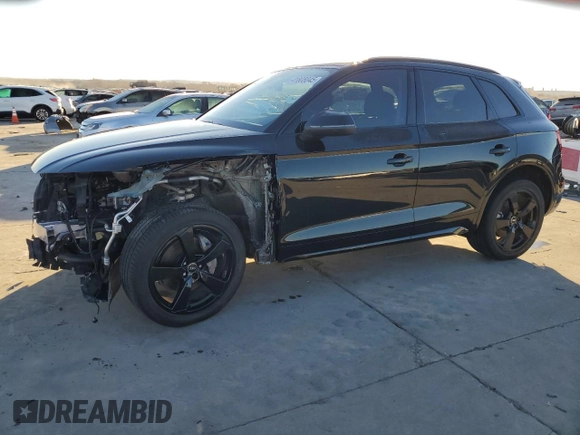 2023 Audi Q5 S line Premium Plus with VIN WA1EABFY0P2092988, listed as a Copart auction lot 41808045 with 30,750 mi miles and Salvage Title. Bid and sale history available at DreamBid. Image 1.