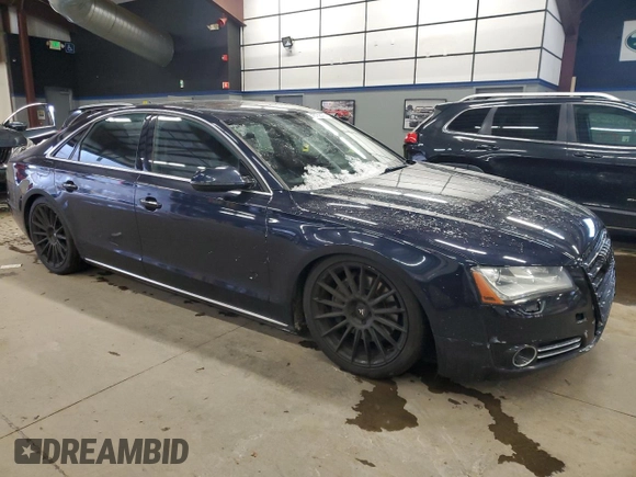2013 Audi A8 3.0L with VIN WAUAGAFD6DN019898, listed as a Copart auction lot 45758405 with 105,190 mi miles and Clean title. Bid and sale history available at DreamBid. Image 4.