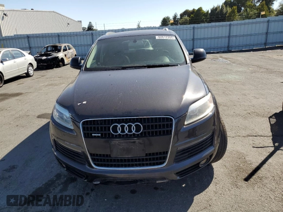2007 Audi Q7 Premium Plus with VIN WA1EY74L57D065595, listed as a Copart auction lot 62612355 with 155,980 mi miles and Salvage title. Bid and sale history available at DreamBid. Image 5.