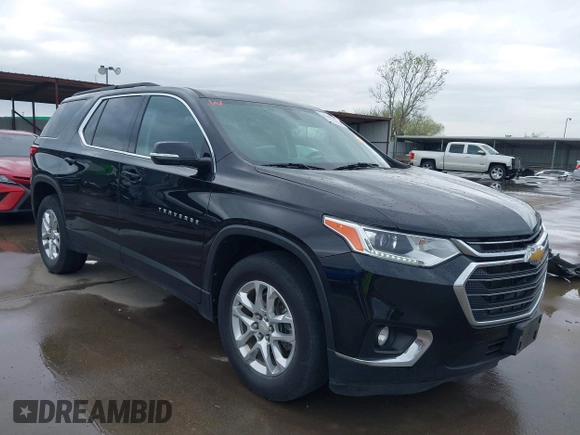 2020 Chevrolet Traverse LT Cloth with VIN 1GNERGKW9LJ300910, listed as a IAAI auction lot 41948213 with 64,972 mi miles and . Bid and sale history available at DreamBid. Image 1.