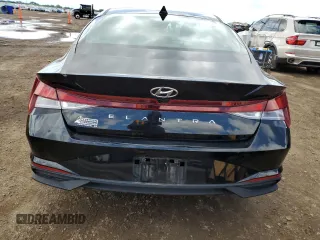2023 Hyundai Elantra SEL with VIN KMHLM4AG3PU372242, listed as a Copart auction lot 58387375 with 13,746 mi miles and Salvage title. Bid and sale history available at DreamBid. Image 6.