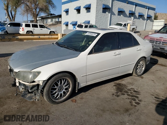 2001 Lexus IS 300/350 z VIN JTHBD182610020231, wystawiony jako Copart lot #52569225 z przebiegiem 211 525 mil mil oraz Szkody całkowita. Historia ofert i sprzedaży dostępna na DreamBid. Obrazek 1.