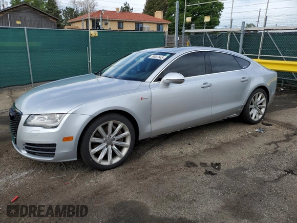 2012 Audi A7 Premium Plus with VIN WAUSGAFC1CN001528, listed as a Copart auction lot 59407645 with 133,809 mi miles and Clean title. Bid and sale history available at DreamBid. Image 1.