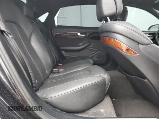 2014 Audi A8 L 3.0T with VIN WAURGAFD1EN002981, listed as a Copart auction lot 87282884 with 106,763 mi miles and Salvage Title. Bid and sale history available at carsss.com. Image 10.