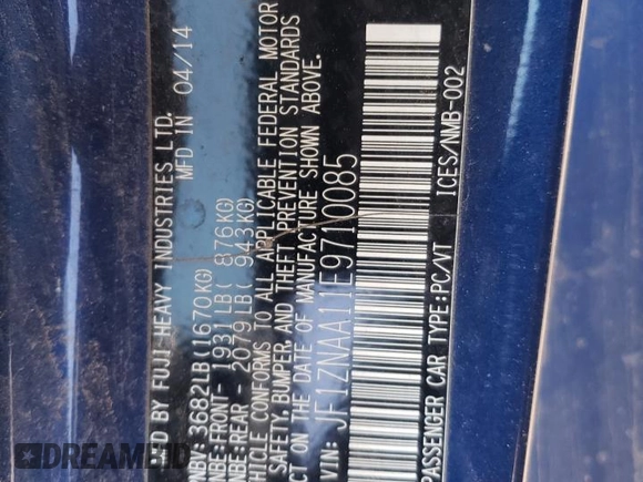 2014 Scion FR-S z VIN JF1ZNAA11E9710085, wystawiony jako Copart lot #51761895 z przebiegiem 109 405 mil mil oraz Szkoda całkowita • Salvage title. Historia ofert i sprzedaży dostępna na DreamBid. Obrazek 15.