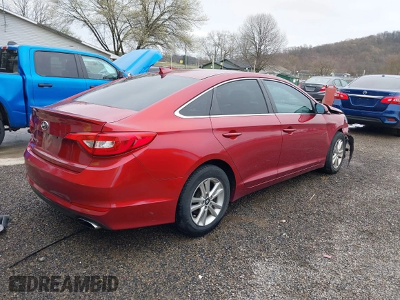 2016 Hyundai Sonata SE with VIN 5NPE24AF5GH273149, listed as a IAAI auction lot 41921543 with 168,762 mi miles and . Bid and sale history available at carsss.com. Image 4.
