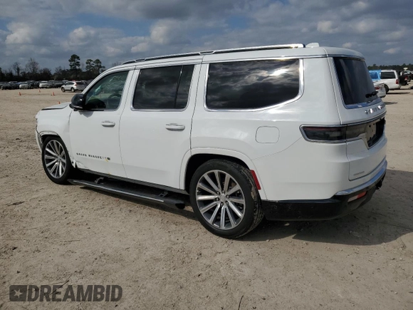 2023 Jeep Grand Wagoneer with VIN 1C4SJVEJ0PS545778, listed as a Copart auction lot 43925725 with 27,771 mi miles and Salvage title. Bid and sale history available at DreamBid. Image 2.