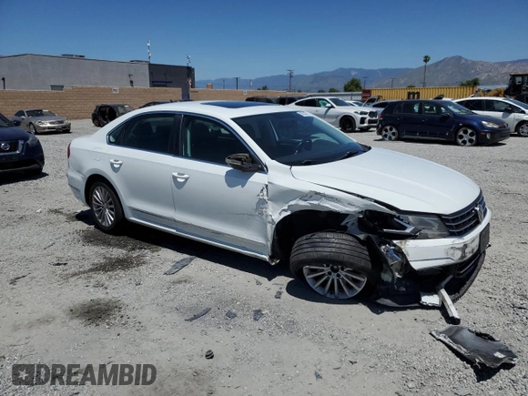 2017 Volkswagen Passat SE with VIN 1VWBT7A30HC013663, listed as a Copart auction lot 58043215 with 76,708 mi miles and Salvage title. Bid and sale history available at DreamBid. Image 4.