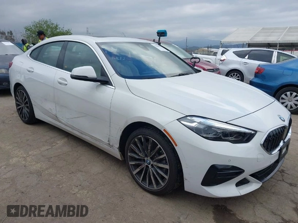 2022 BMW 2 Series 228i with VIN WBA53AK03N7K01287, listed as a IAAI auction lot 41884591 with 16,798 mi miles. Bid and sale history available at carsss.com. Image 1.