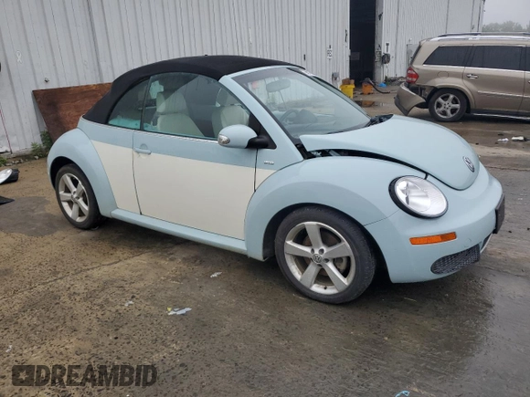 2010 Volkswagen Beetle with VIN 3VWRG3AL7AM006001, listed as a Copart auction lot 56973285 with Not provided miles and Salvage title. Bid and sale history available at DreamBid. Image 4.