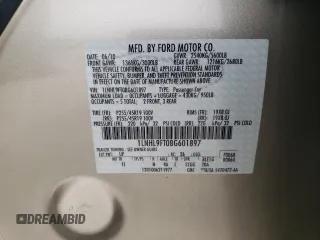 2011 Lincoln MKS EcoBoost with VIN 1LNHL9FT0BG601897, listed as a Copart auction lot 52746045 with 139,924 mi miles and Salvage Title. Bid and sale history available at DreamBid. Image 12.