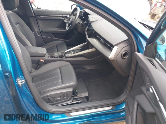 2023 Audi A3 Premium with VIN WAUAUDGY4PA101569, listed as a IAAI auction lot 42217506 with 53,675 mi miles and . Bid and sale history available at DreamBid. Image 5.