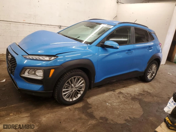 2021 Hyundai Kona SEL with VIN KM8K2CAA3MU612571, listed as a Copart auction lot 48470955 with 66,640 mi miles and Salvage Title. Bid and sale history available at carsss.com. Image 1.