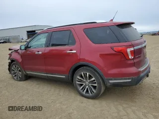 2018 Ford Explorer Platinum with VIN 1FM5K8HT1JGC57041, listed as a Copart auction lot 45741235 with 98,236 mi miles and Salvage Title. Bid and sale history available at carsss.com. Image 2.