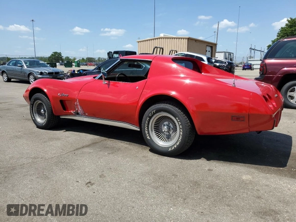 1976 Chevrolet Corvette with VIN 1Z37L6S405318, listed as a Copart auction lot 61433005 with 125,438 mi miles and Salvage title. Bid and sale history available at DreamBid. Image 2.