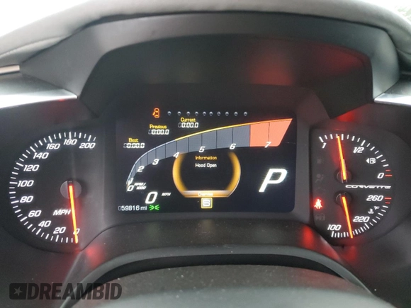 2014 Chevrolet Corvette Z51 3LT with VIN 1G1YM2D7XE5116853, listed as a Copart auction lot 88079395 with 59,816 mi miles and Salvage title. Bid and sale history available at DreamBid. Image 9.