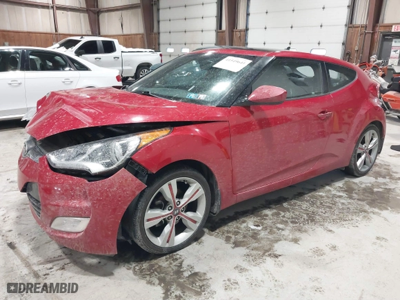 2016 Hyundai Veloster with VIN KMHTC6AD6GU283849, listed as a IAAI auction lot 41549641 with 62,750 mi miles. Bid and sale history available at carsss.com. Image 18.