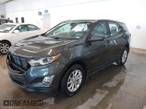 2019 Chevrolet Equinox LS with VIN 3GNAXHEV9KS666828, listed as a IAAI auction lot 41629860 with 92,198 mi miles and . Bid and sale history available at carsss.com. Image 2.