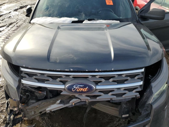 2018 Ford Explorer XLT with VIN 1FM5K8D87JGB73209, listed as a Copart auction lot 45996165 with 0 mi miles and Salvage Title. Bid and sale history available at carsss.com. Image 12.